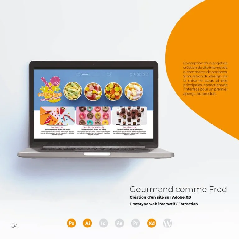Mon portfolio Site freelance graphiste et webdesigner